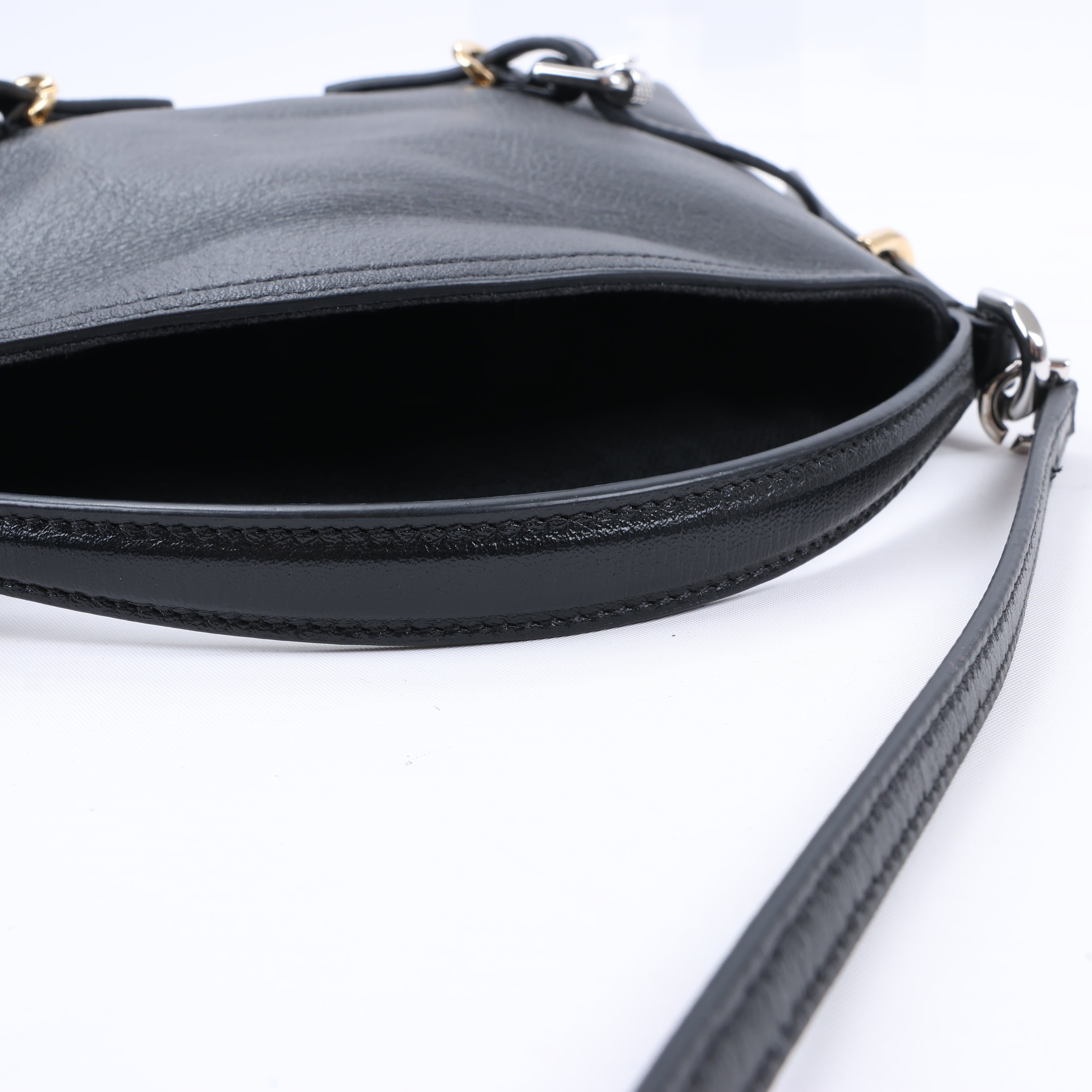 Givenchy Voyeux Leather 2Way Shoulder Bag in Black