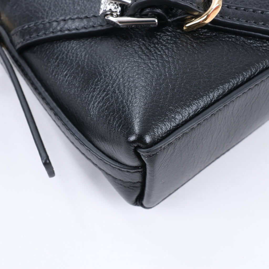 Givenchy Voyeux Leather 2Way Shoulder Bag in Black