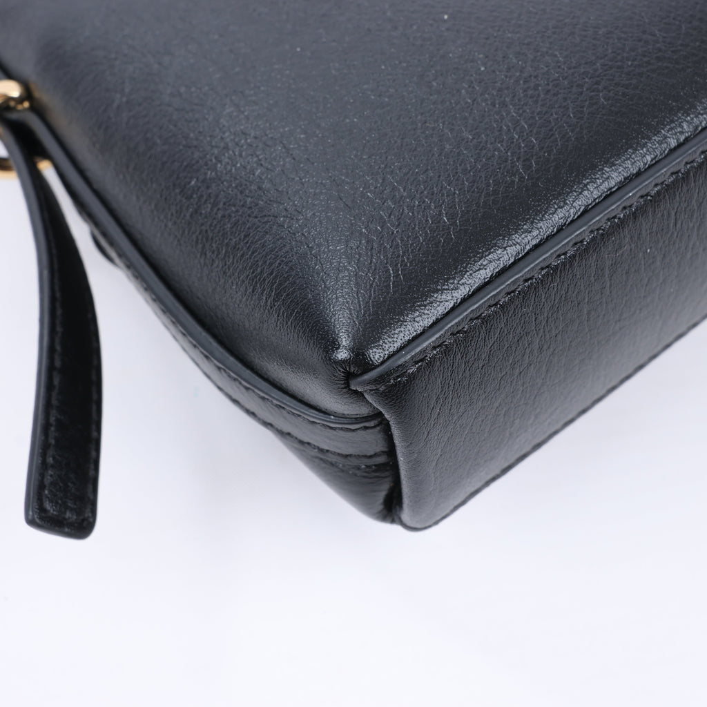 Givenchy Voyeux Leather 2Way Shoulder Bag in Black