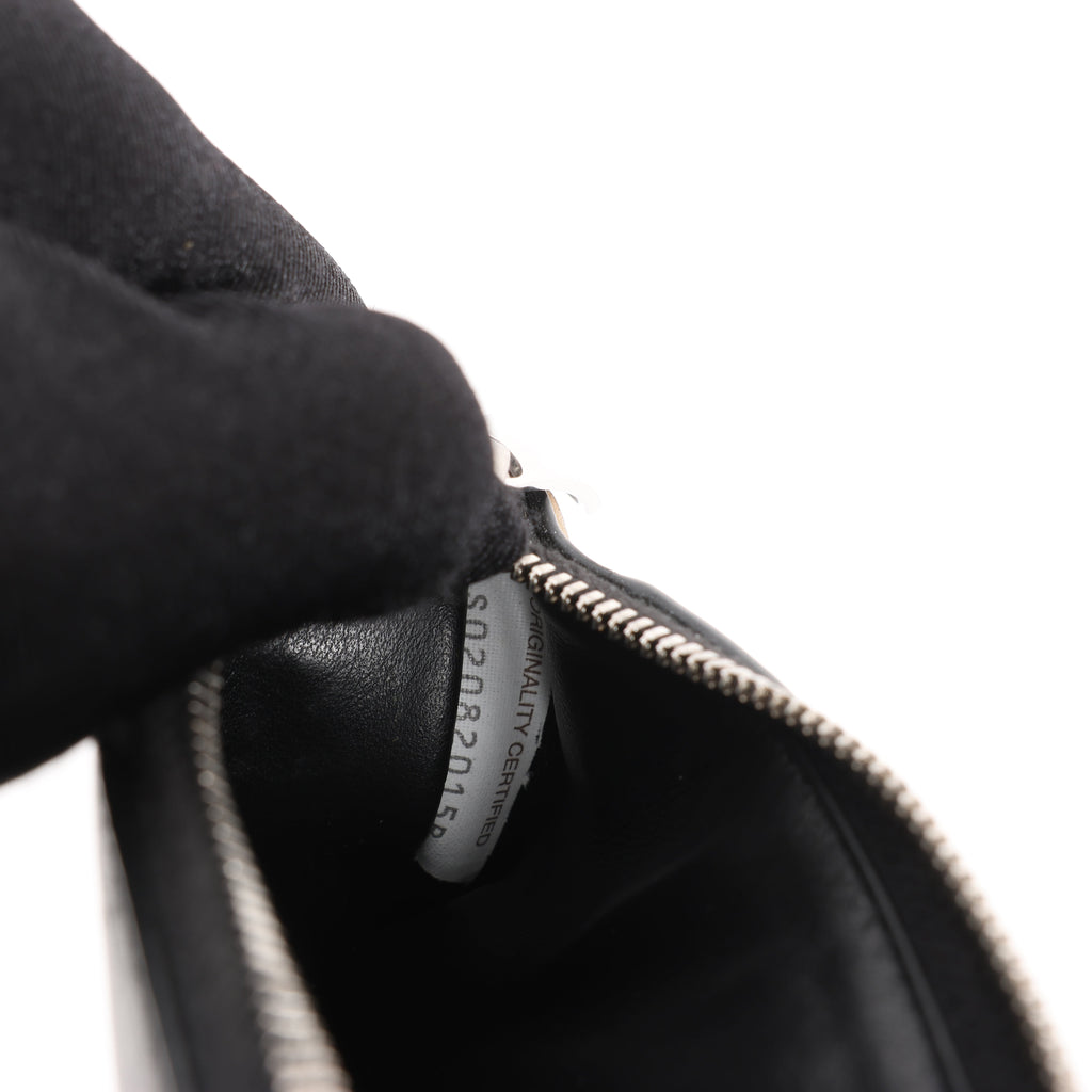 Bottega Veneta Leather Fragment Case in Black × Brown