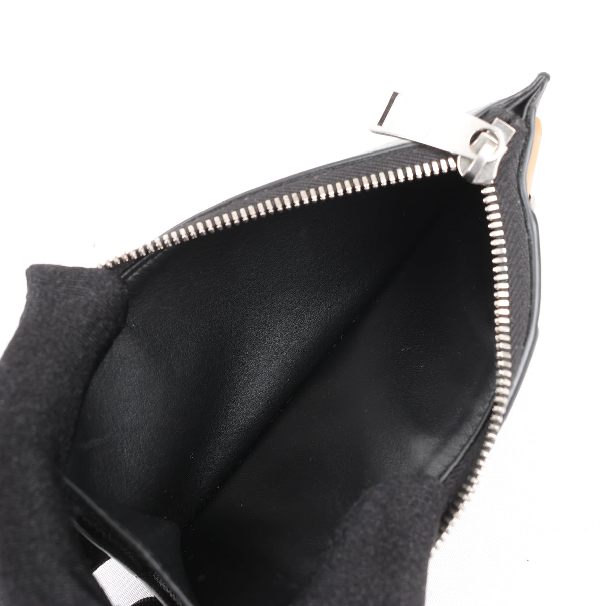 Bottega Veneta Leather Fragment Case in Black × Brown