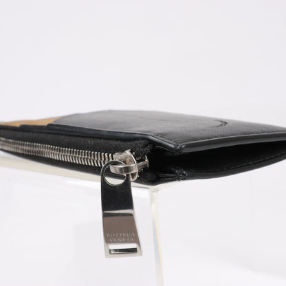 Bottega Veneta Leather Fragment Case in Black × Brown