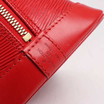 Louis Vuitton Epi Leather Alma PM Handbag in Red