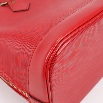 Louis Vuitton Epi Leather Alma PM Handbag in Red