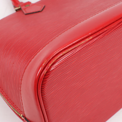 Louis Vuitton Epi Leather Alma PM Handbag in Red