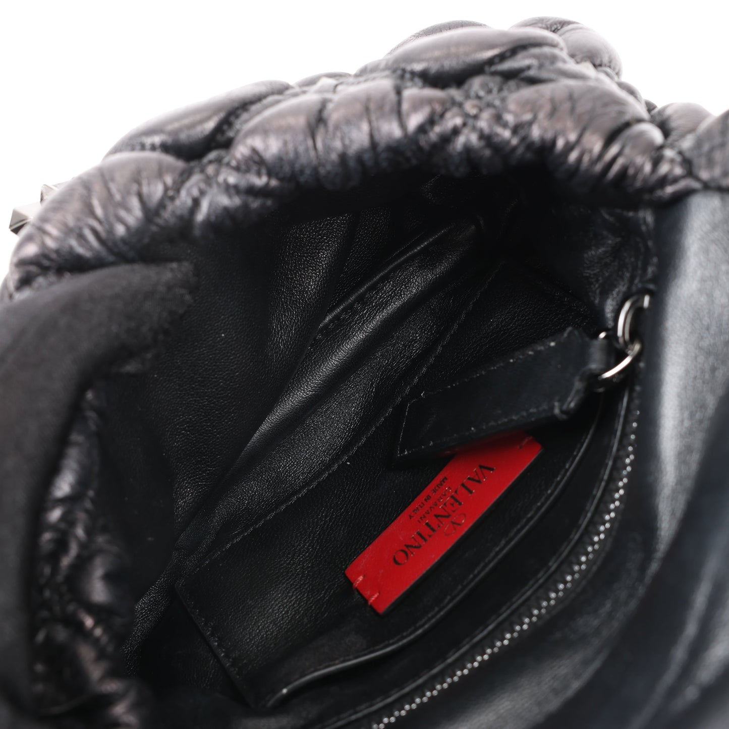 Petit sac à bandoulière Spikeme en cuir nappa Valentino Garavani noir