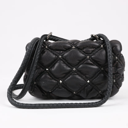 Petit sac à bandoulière Spikeme en cuir nappa Valentino Garavani noir