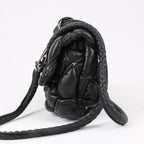 Valentino Garavani Nappa Small Spikeme Shoulder Bag in Black