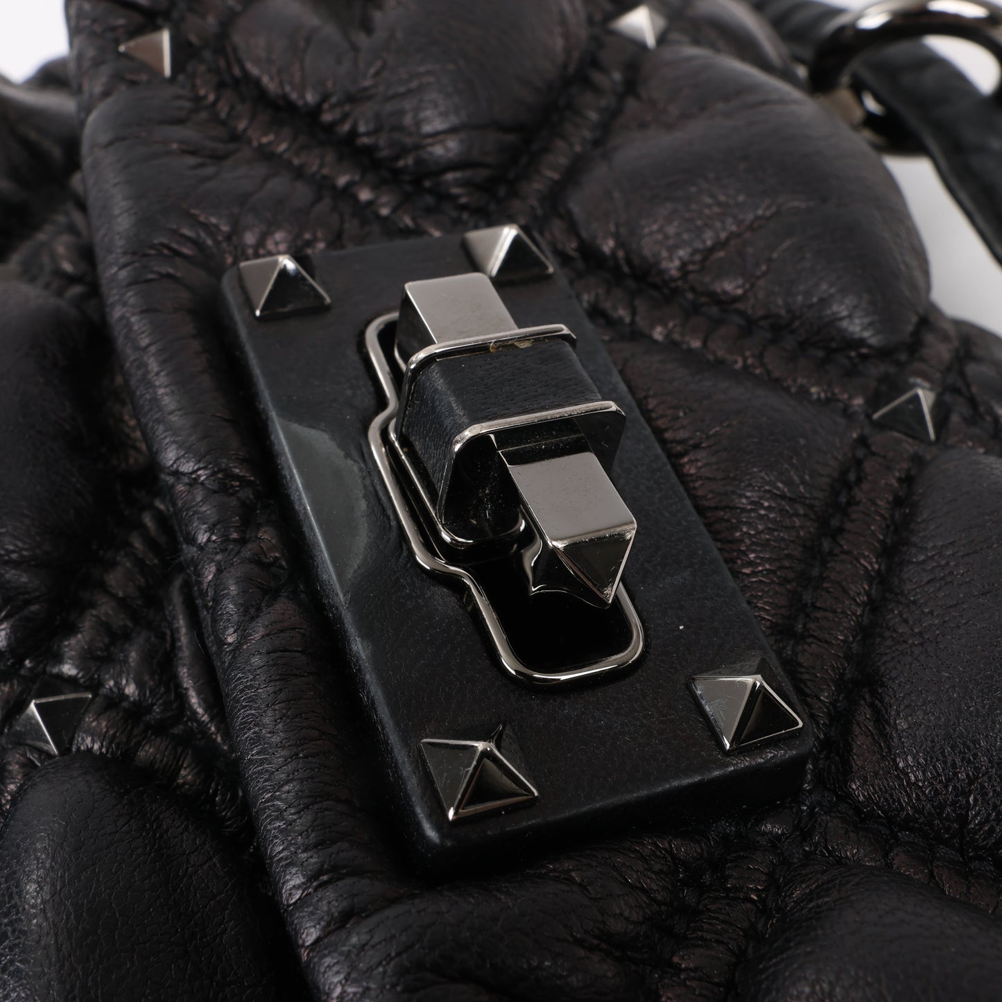 Petit sac à bandoulière Spikeme en cuir nappa Valentino Garavani noir