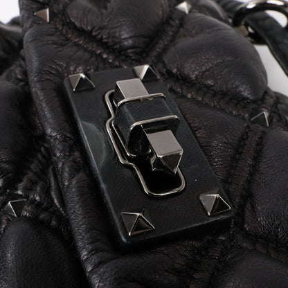 Petit sac à bandoulière Spikeme en cuir nappa Valentino Garavani noir