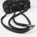 Valentino Garavani Nappa Small Spikeme Shoulder Bag in Black