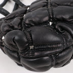 Valentino Garavani Nappa Small Spikeme Shoulder Bag in Black