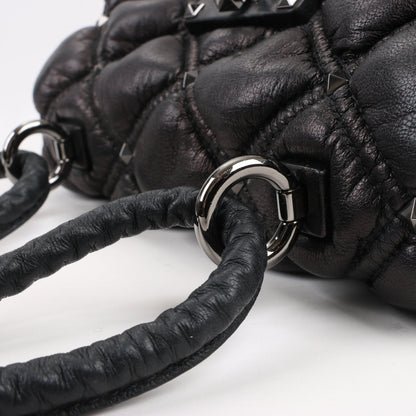 Petit sac à bandoulière Spikeme en cuir nappa Valentino Garavani noir