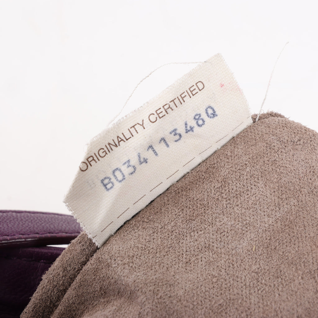 BOTTEGA VENETA Intrecciato Leather Shoulder Bag in Purple