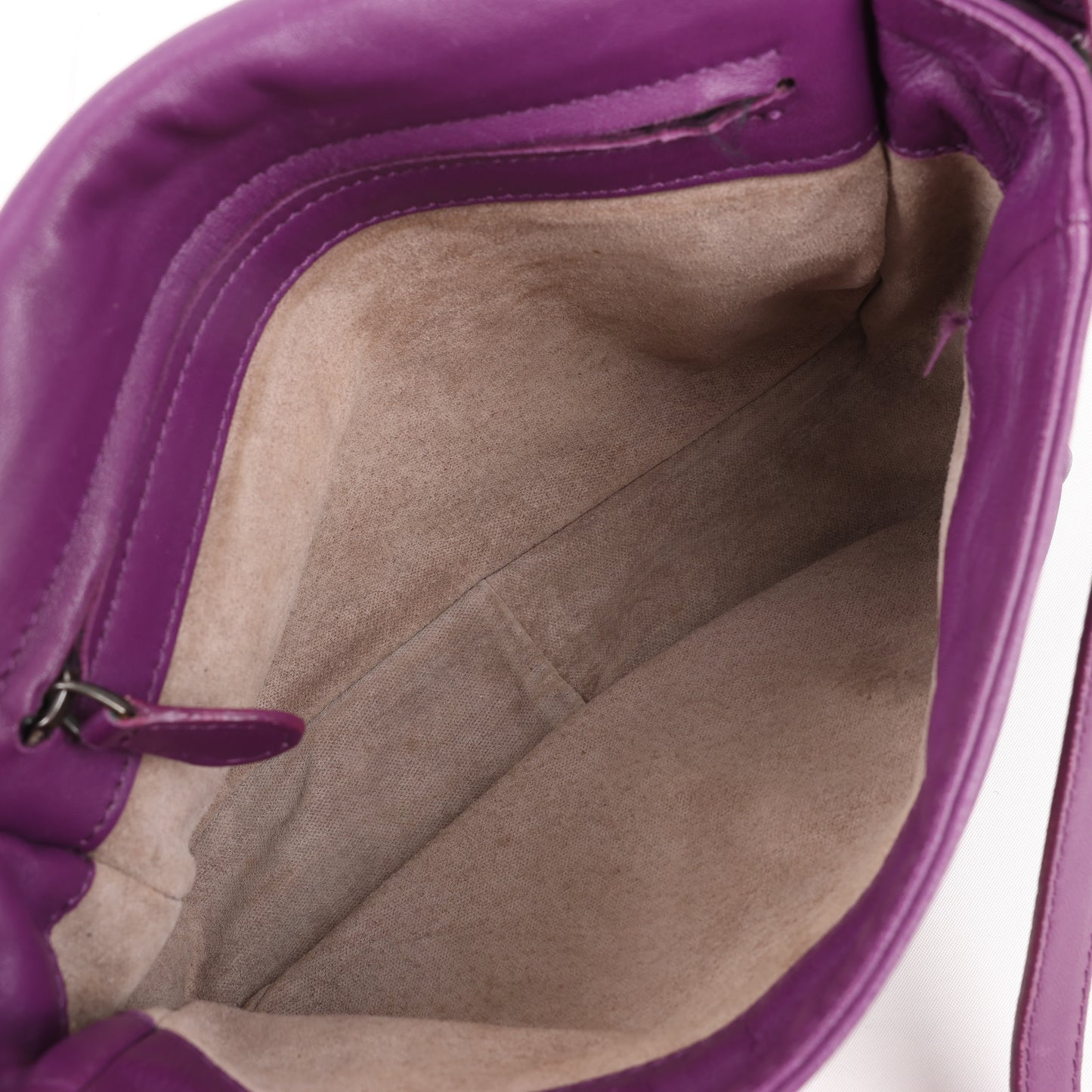 BOTTEGA VENETA Sac à bandoulière en cuir Intrecciato en violet