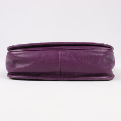 BOTTEGA VENETA Sac à bandoulière en cuir Intrecciato en violet