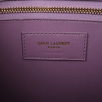 Saint Laurent Paris Carre Leather Shoulder bag in Purple