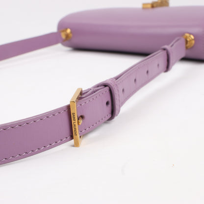 Saint Laurent Paris Carre Leather Shoulder bag in Purple