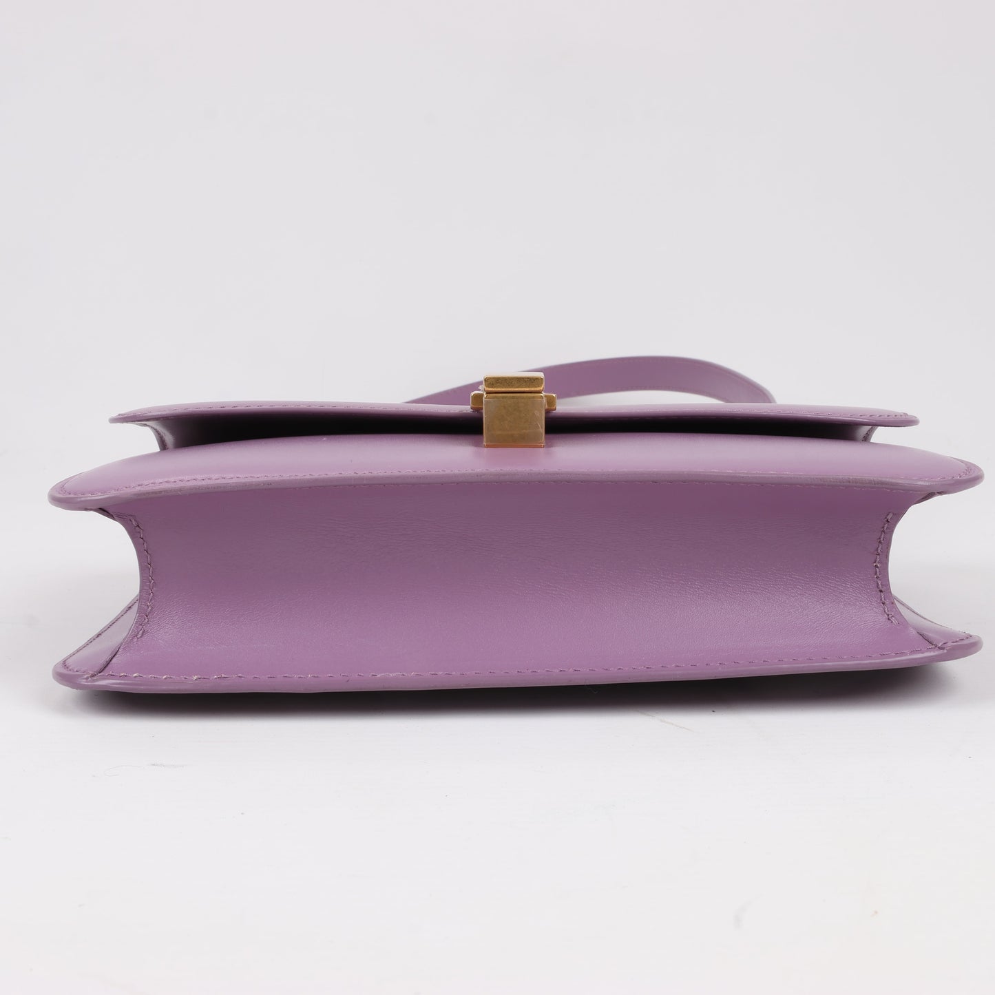 Saint Laurent Paris Carre Leather Shoulder bag in Purple