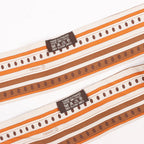 Hermès Sequences Horse Twilly Scarves in Orange