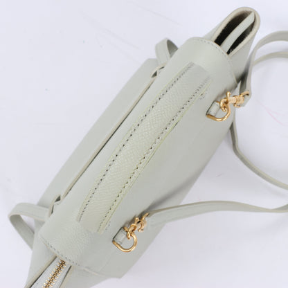 CELINE Belt Bag Grained Calfskin Nano 2Way Handbag in Mint