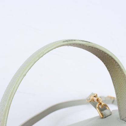 CELINE Belt Bag Grained Calfskin Nano 2Way Handbag in Mint