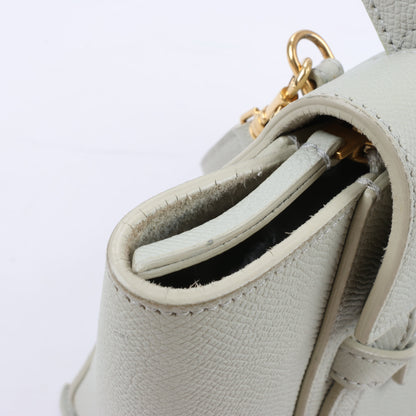 CELINE Belt Bag Grained Calfskin Nano 2Way Handbag in Mint