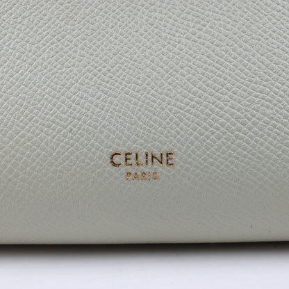 Sac ceinture CELINE Nano 2 voies en cuir de veau grainé, couleur menthe