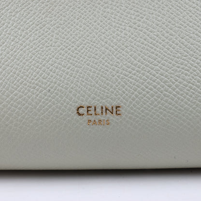 CELINE Belt Bag Grained Calfskin Nano 2Way Handbag in Mint
