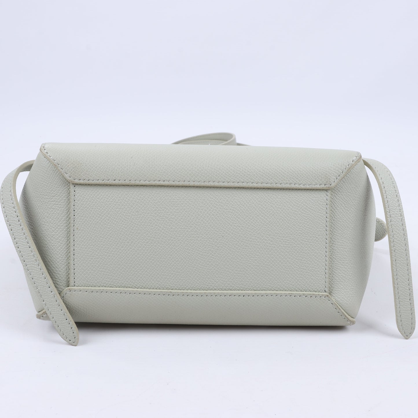 CELINE Belt Bag Grained Calfskin Nano 2Way Handbag in Mint