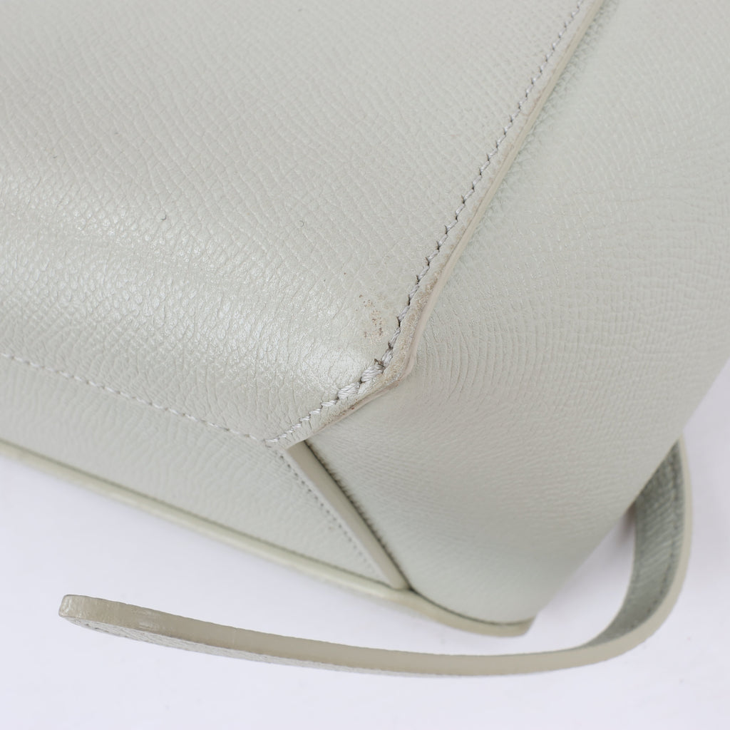 CELINE Belt Bag Grained Calfskin Nano 2Way Handbag in Mint
