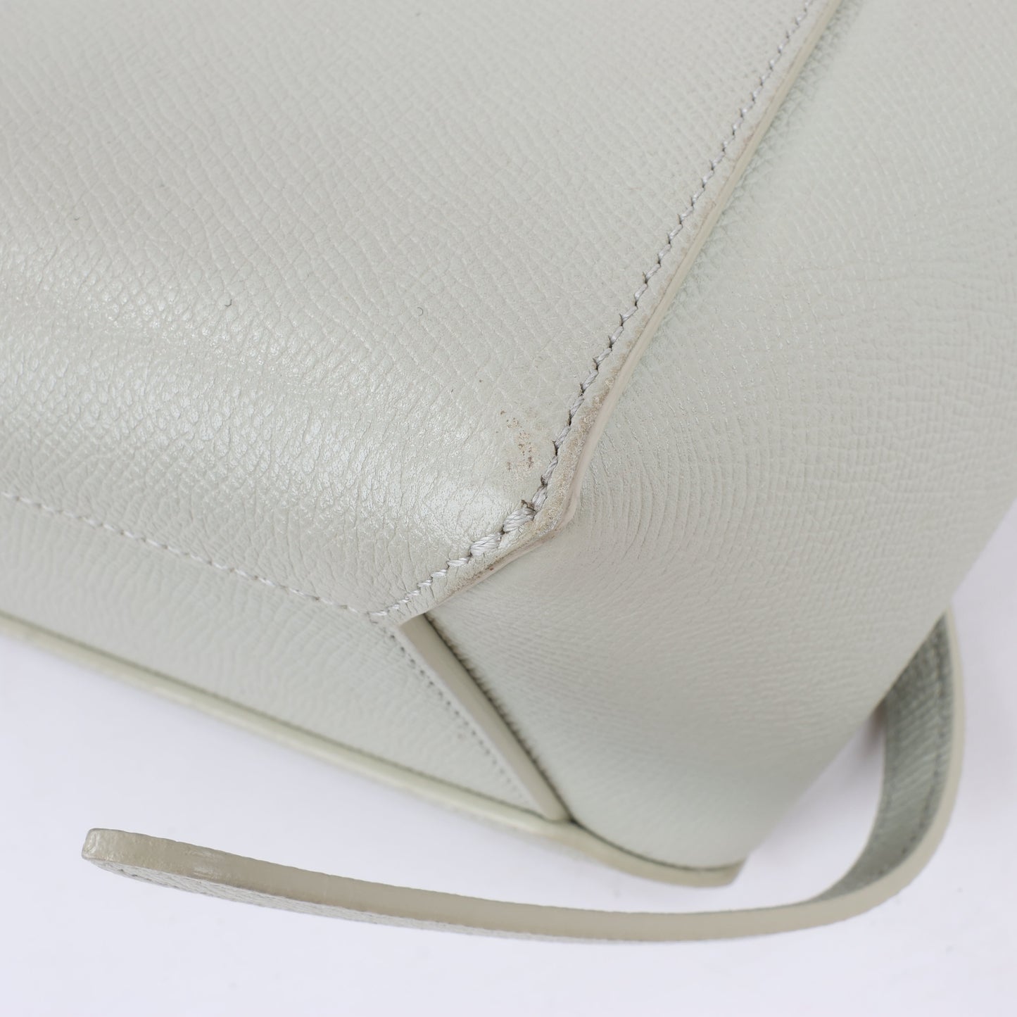 CELINE Belt Bag Grained Calfskin Nano 2Way Handbag in Mint