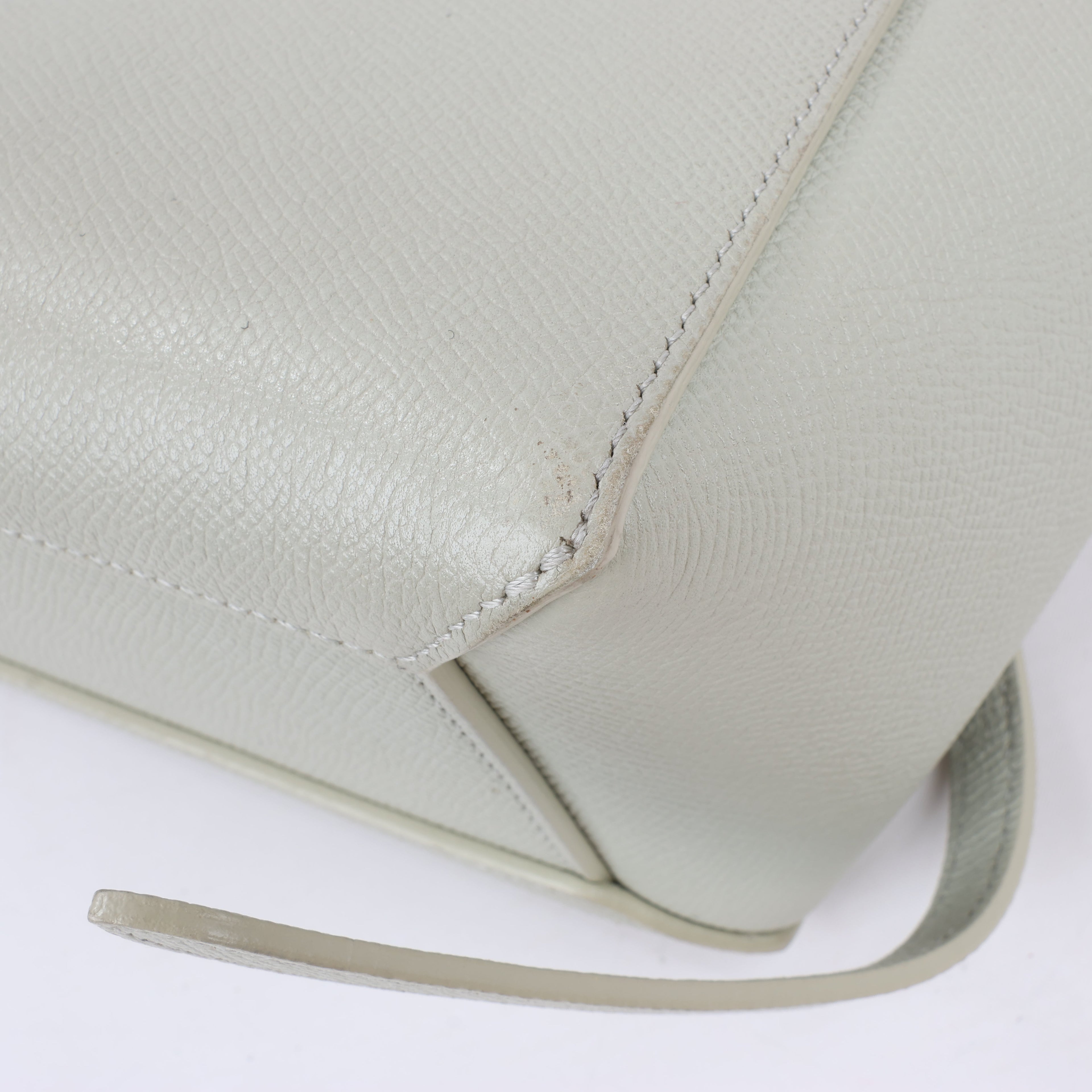 CELINE Belt Bag Grained Calfskin Nano 2Way Handbag in Mint