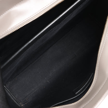 Saint Laurent Paris Uptown Leather Handbag in Gray 557653