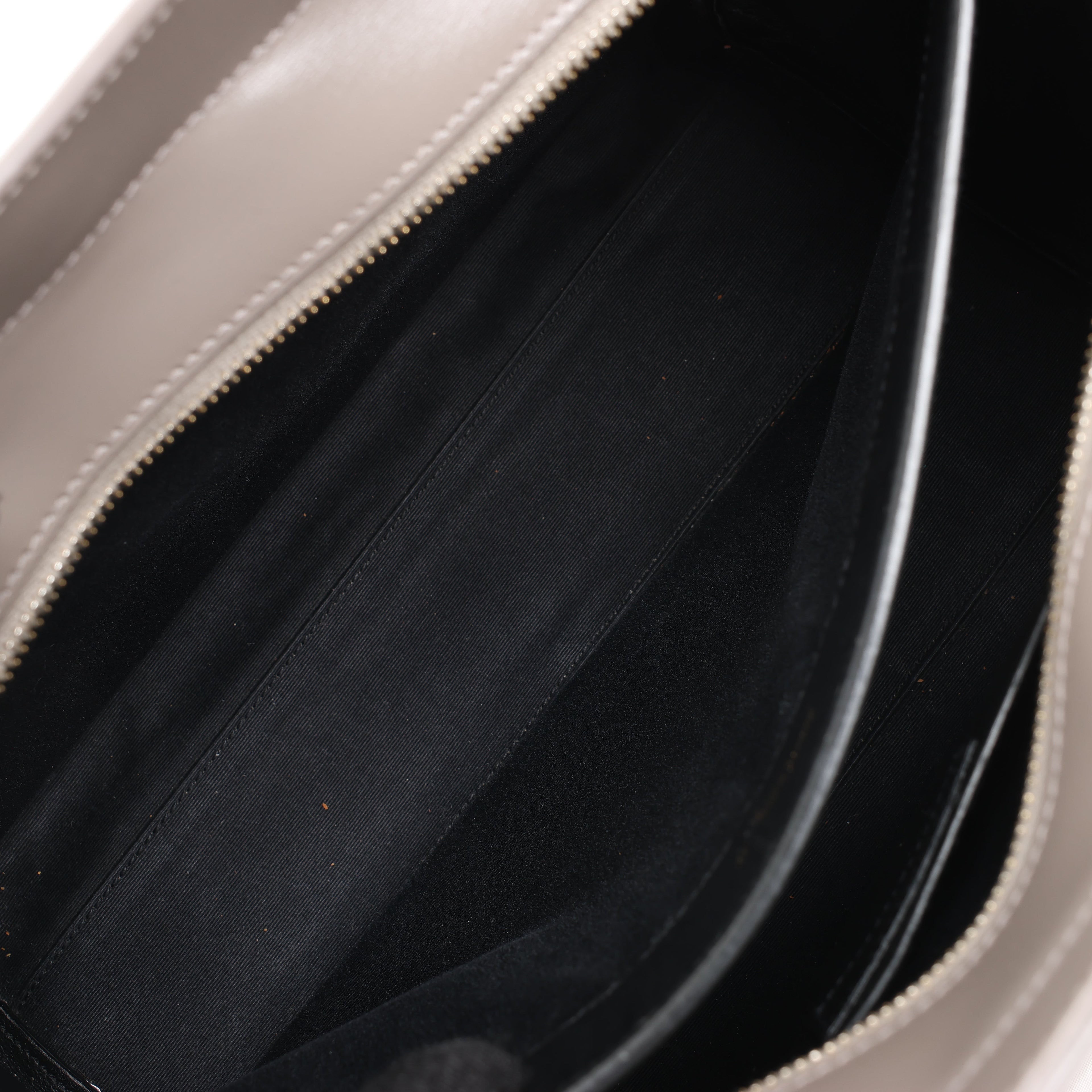 Saint Laurent Paris Uptown Leather Handbag in Gray 557653
