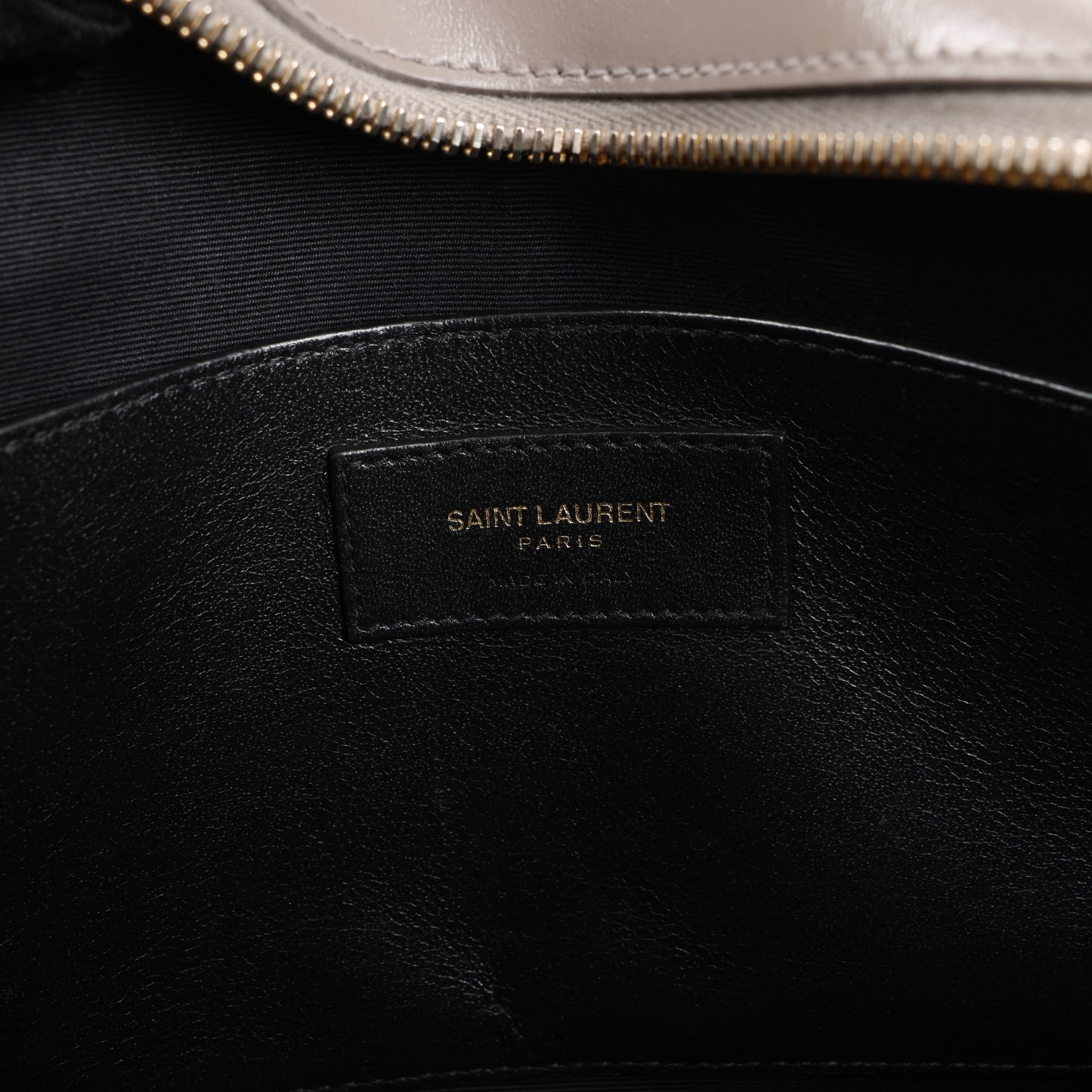 Saint Laurent Paris Uptown Leather Handbag in Gray 557653