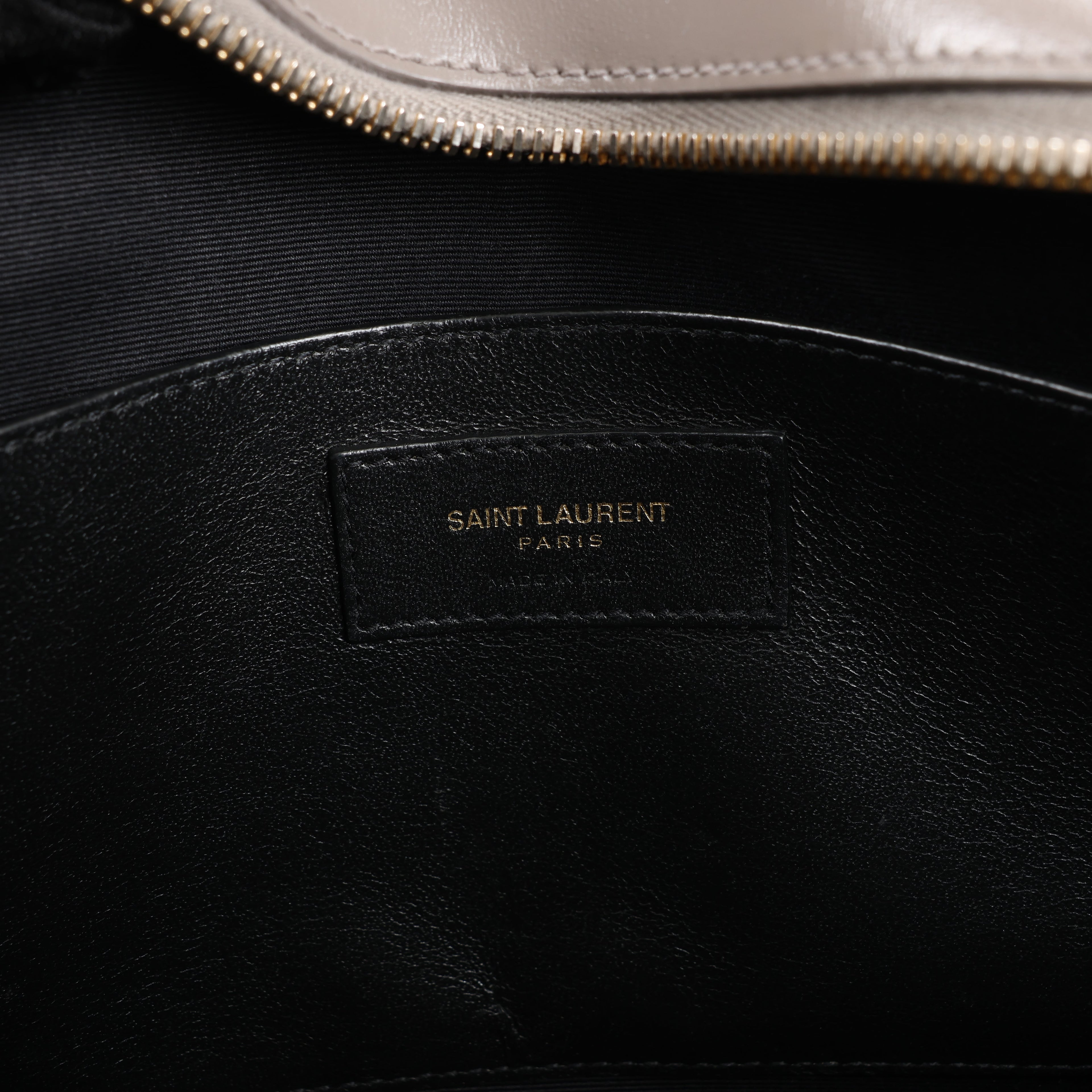 Saint Laurent Paris Uptown Leather Handbag in Gray 557653