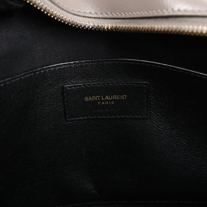 Saint Laurent Paris Uptown Leather Handbag in Gray 557653