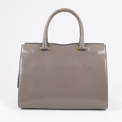 Saint Laurent Paris Uptown Leather Handbag in Gray 557653