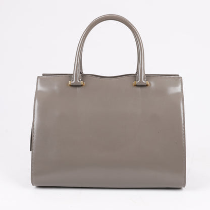 Saint Laurent Paris Uptown Leather Handbag in Gray 557653