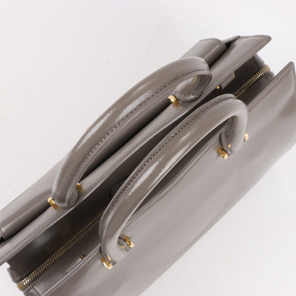 Saint Laurent Paris Uptown Leather Handbag in Gray 557653