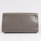 Saint Laurent Paris Uptown Leather Handbag in Gray 557653