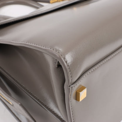 Saint Laurent Paris Uptown Leather Handbag in Gray 557653