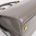 Saint Laurent Paris Uptown Leather Handbag in Gray 557653
