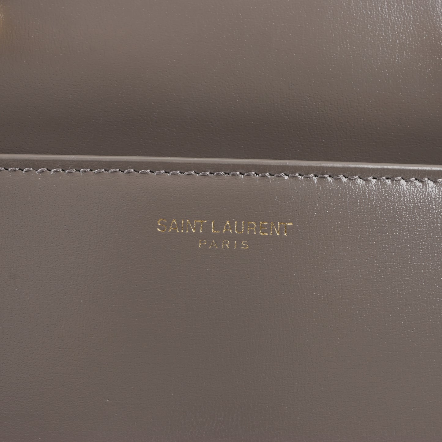Saint Laurent Paris Uptown Leather Handbag in Gray 557653