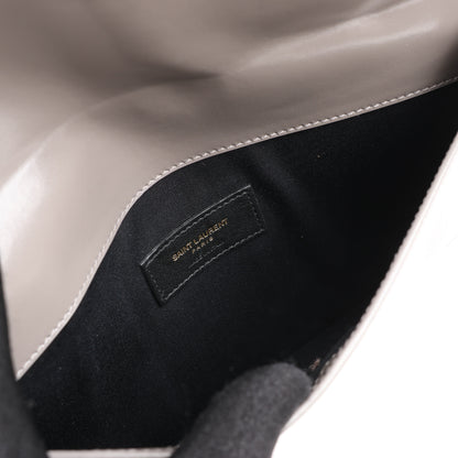 Saint Laurent Paris Uptown Leather Handbag in Gray 557653