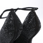 Giuseppe Zanotti Swarovski Crystal No-Heel Platform Wedges - Size 38 EU