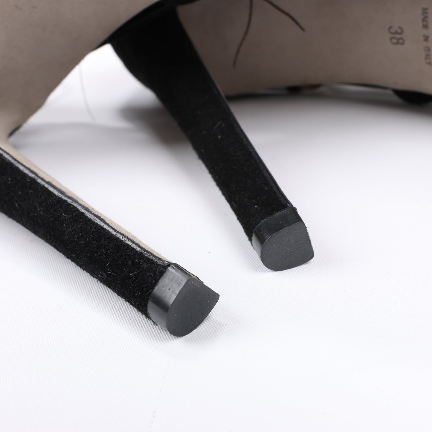 Sergio Rossi Black Suede Crystal And Peacock Embellished Platform Sandal Heels in Size 38 EU