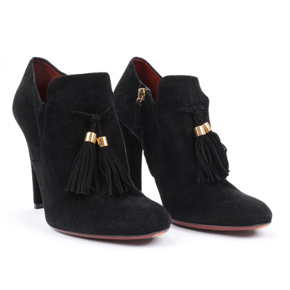 Bottines Gucci en daim noir à pampilles - Pointure 37,5 EU 298169