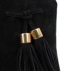 Gucci Black Suede Tasseled Ankle Boots - Size 37.5 EU 298169